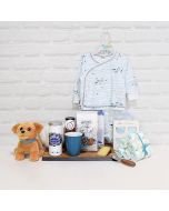 HUGS & SNUGGLES GIFT SET, baby gift basket, welcome home baby gifts, new parent gifts
