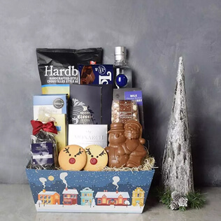 Santa's Reindeer & Liquor Gift Set Maine