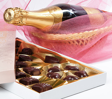 Champagne & Chocolate Gift Baskets Delivered to Maine